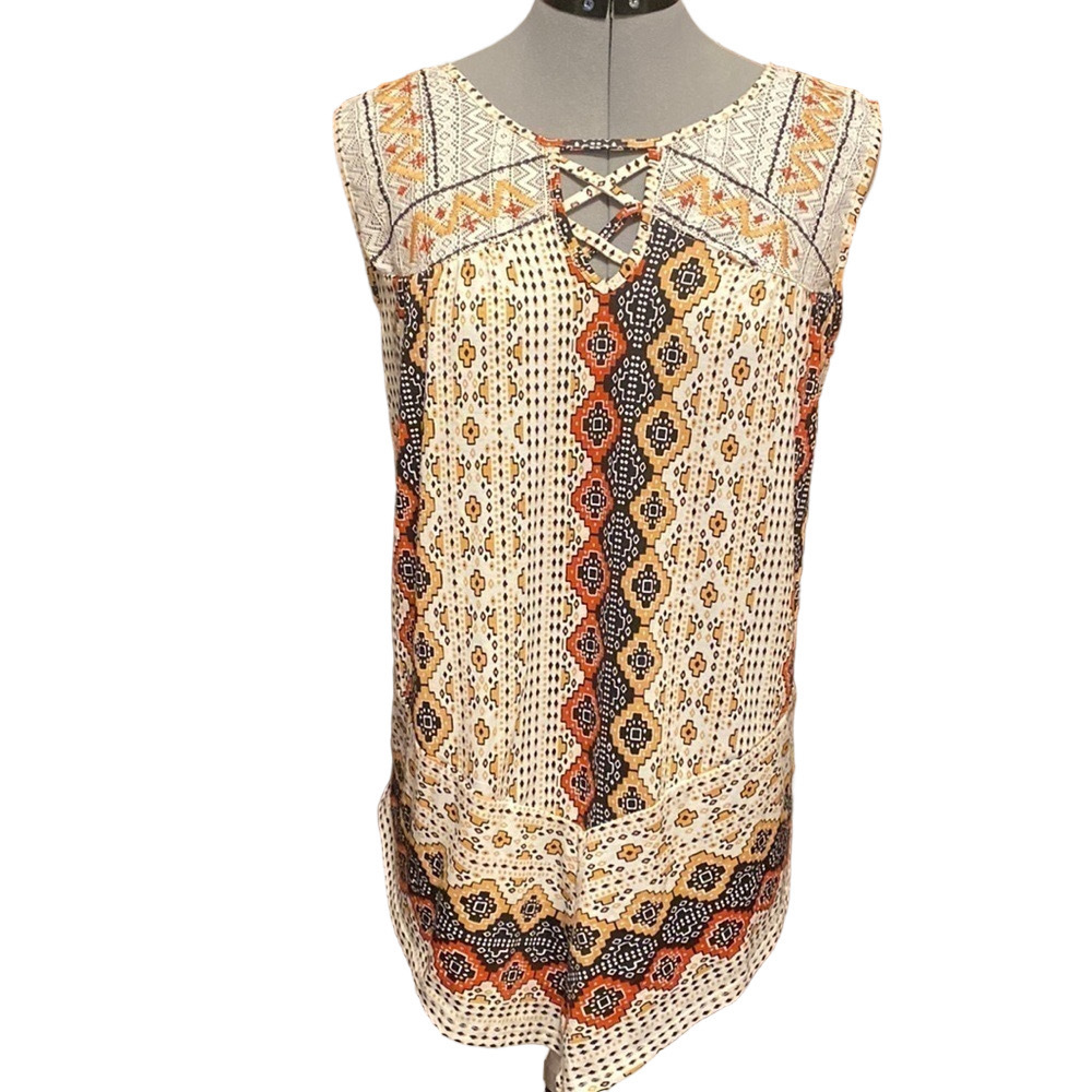 Absolutely Famous Boho Sleeveless Blouse